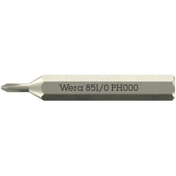 Screwdriver bit | Phillips Recess® | PH000 | 851/0