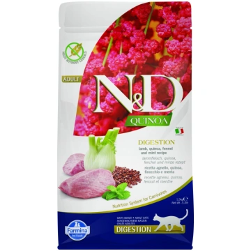 N&D cat quinoa sausā barība bezgraudu ar jēru, kvi
