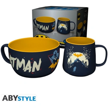 DC comics Breakfast Set Mug + Bowl - Batman Iconic