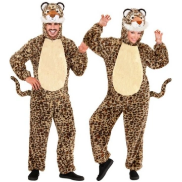 LEOPARDS AR MĪKSTU PLĪŠA PĀRKLĀJUMU (kombinezons a