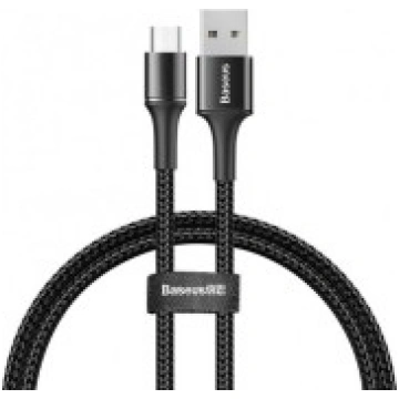 Baseus 0.5M Halo 3A USB to Micro USB cable - Melns