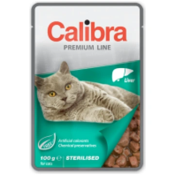 Calibra Pouch Premium Cat Sterilised Liver mitrā b