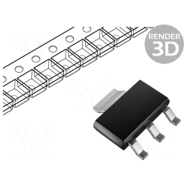 IC: voltage regulator | LDO,linear,fixed | 3.3V | 