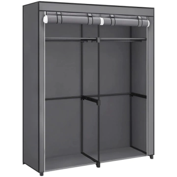 Auduma garderobe (pelēka)