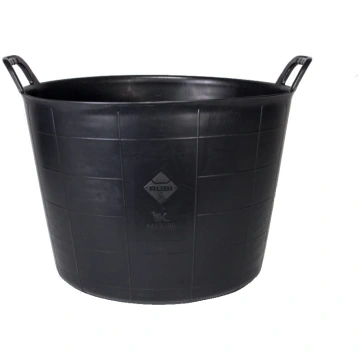 Melnā plastmasas spainis "FLEXTUB" 40L, izturīgs, 