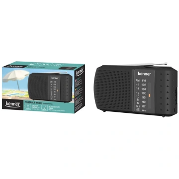 Magnetola FM kabatas radio Kenner darbojas ar 2*AA