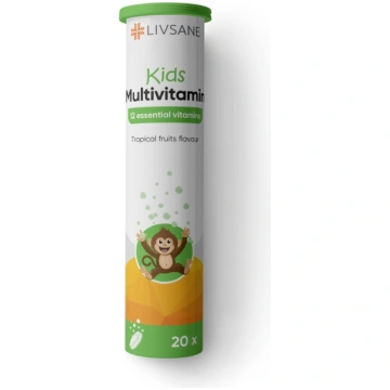 LIVSANE Kids Multivitamin putojošas tabletes N20