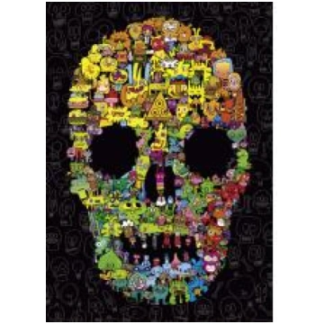 Puzzle Doodle Skull 1000 pezzi heye