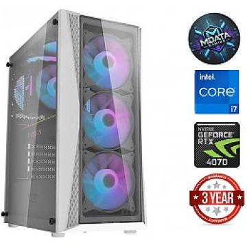 i7-12700KF 32GB 512GB SSD RTX 4070 NOOS White | B2