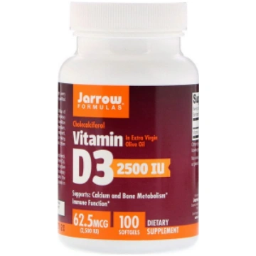 Vitamin D3 2500 iu Jarrow Formulas 100 softgels