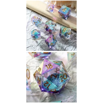 Liquid Core Dice Set Chromatic Astrology (7) Brain