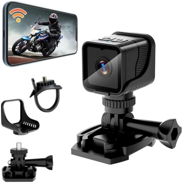 Action Cam Mini, Hotspot WiFi ķiveres kamera brauk