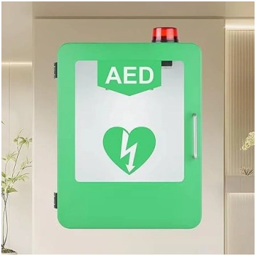 AED glabāšanas skapis Sienas defibrilatora skapis