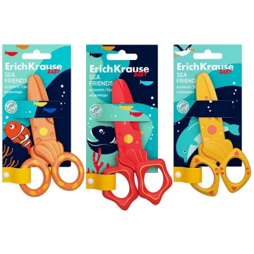 Šķēres Sea friends, ErichKrause, 12cm, plastmasas,