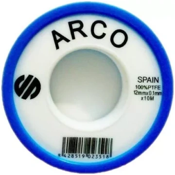 ARCO teflona lente 12mx12mmx0.075mm vītņu pakošana