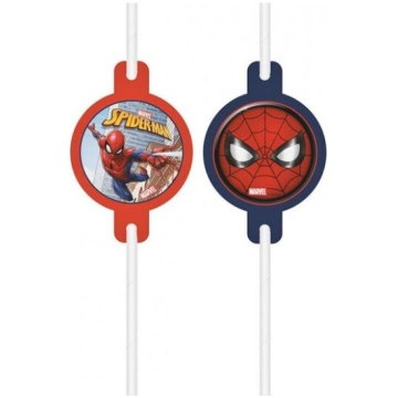 Kokteiļu salmiņi Spiderman, 4 gab