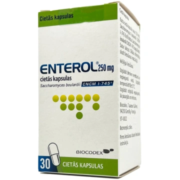ENTEROL 250 mg cietās kapsulas N30