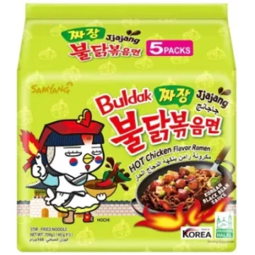 Buldak Ramen - Jjajang garšas ātri pagatavojamas n