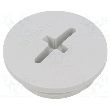 Stopper; M20; 1.5; IP56; polyamide; light grey; Th