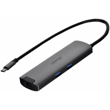 UNITEK ACTIVE HUB USB-C 5GBPS, HDMI RJ-45 PD 100W 