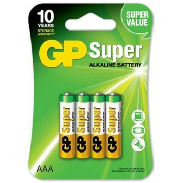 Baterijas GP Super AAA / LR03, Alkaline, 1,5V, 4 g
