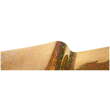Līmplēve, holografiskā Sparkle Gold Vinyl, 0.61m