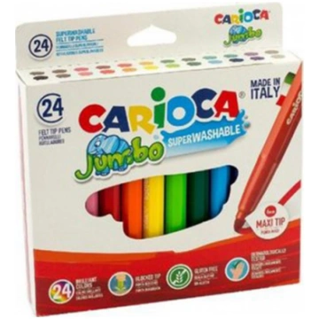 Flomāsteri CARIOCA Jumbo, biezi, 24 krāsas