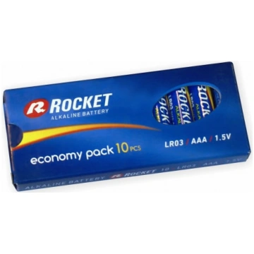 Baterijas Rocket Alkaline AAA LR03, 10 gab