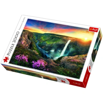 Puzle Ūdenskritums Haifoss Islandē, 2000 gab., TRE