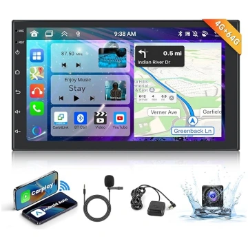 4G 64G podofo Octa-Core 7 collu Android auto radio