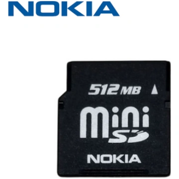Lietots - Nokia MiniSD atmiņas karte 512 Mb lietot