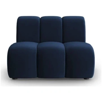 Moduļu dīvāns Micadoni Home Lupine Velvet, zilimel