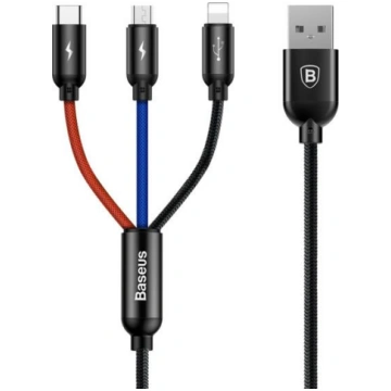Baseus CAMLT-ASY01 USB cable 0.3 m USB A USB C/Mic