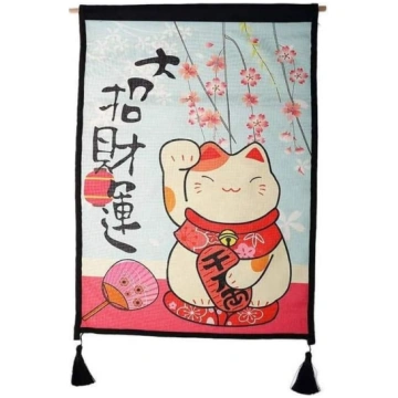 Japānas gobelēns, Maneki Neko Sakura - Japānas pie