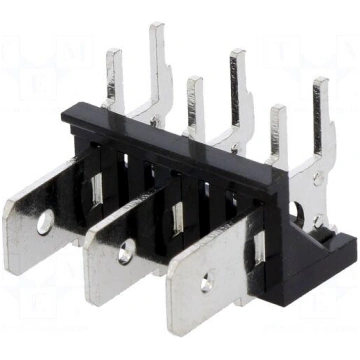 Terminal: spade terminal strip | 6.3mm | THT | 250