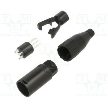 Connector: XLR; plug; male; 7.5A; PIN: 5; straight