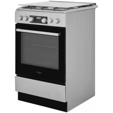 Whirlpool WS5G8CHX/E Gāzes plīts 50cm Inox WS5G8CH