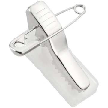 Peach Clip mit Befestigungsnadel und selbstkl. Pad