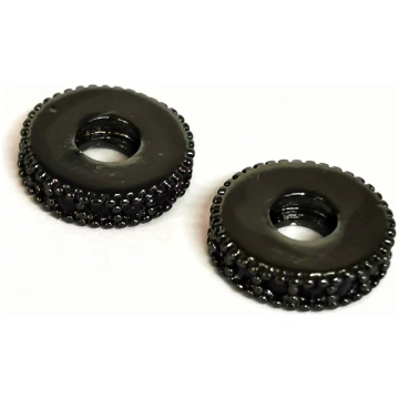 Starplika ripiņa ar cirkoniem 8*2 mm