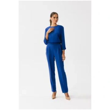 S355 Jumpsuit ar šķeltu kakla izgriezumu - karalis