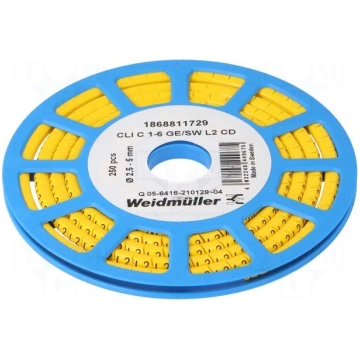 Markers | Marking: L2 | 2.5÷5mm | PVC | yellow | -