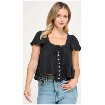 Cupid Blouse - Black