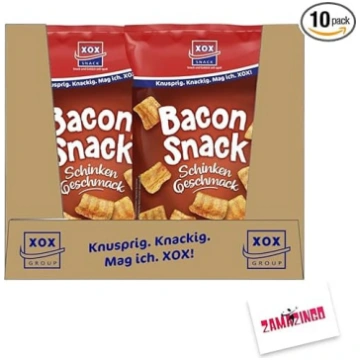XOX Bacon Snack, 100 g, kraukšķīgs baudījums, sātī