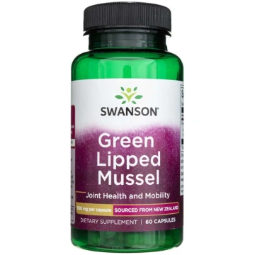 Swanson zaļās mīdijas ar lūpām 500 mg - 60 kapsula