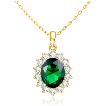 Yellow Gold Plated / Garnet szjinao