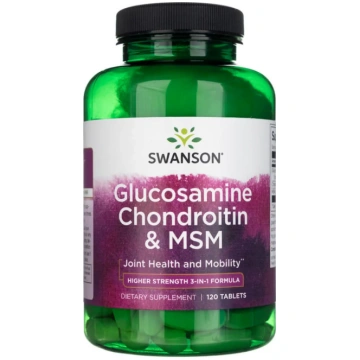 Swanson glikozamīna hondroitīna MSM 500 mg - 120 t