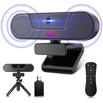 VIZOLINK V20 UHD 4K Webcam with Microphone and Spe