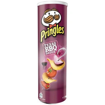 PRINGLES Texas BBQ kartupeļu čipsi ar Teksasas bar