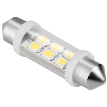 Automašīnas LED spuldze 12V 10 / 40 6xSMD Sv8.5 Na