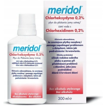 Mutes skalošanas līdzeklis „meridol Chlorhexidine